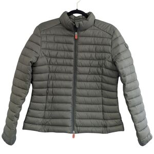 SAVE THE DUCK Green Puffer Jacket